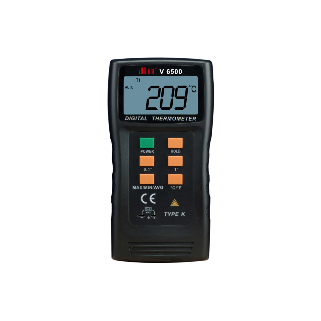 VAR TECH -150°C to 1300°C K-Type Industrial Digital Thermometer V 6500 VAR TECH -150°C to 1300°C K-Type Industrial Digital Thermometer V 6500
